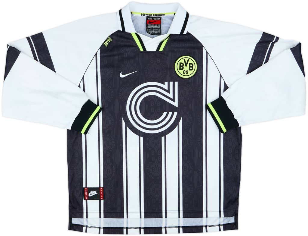 1996-97 Borussia Dortmund European Away L/S Shirt - 8/10 - (XL)