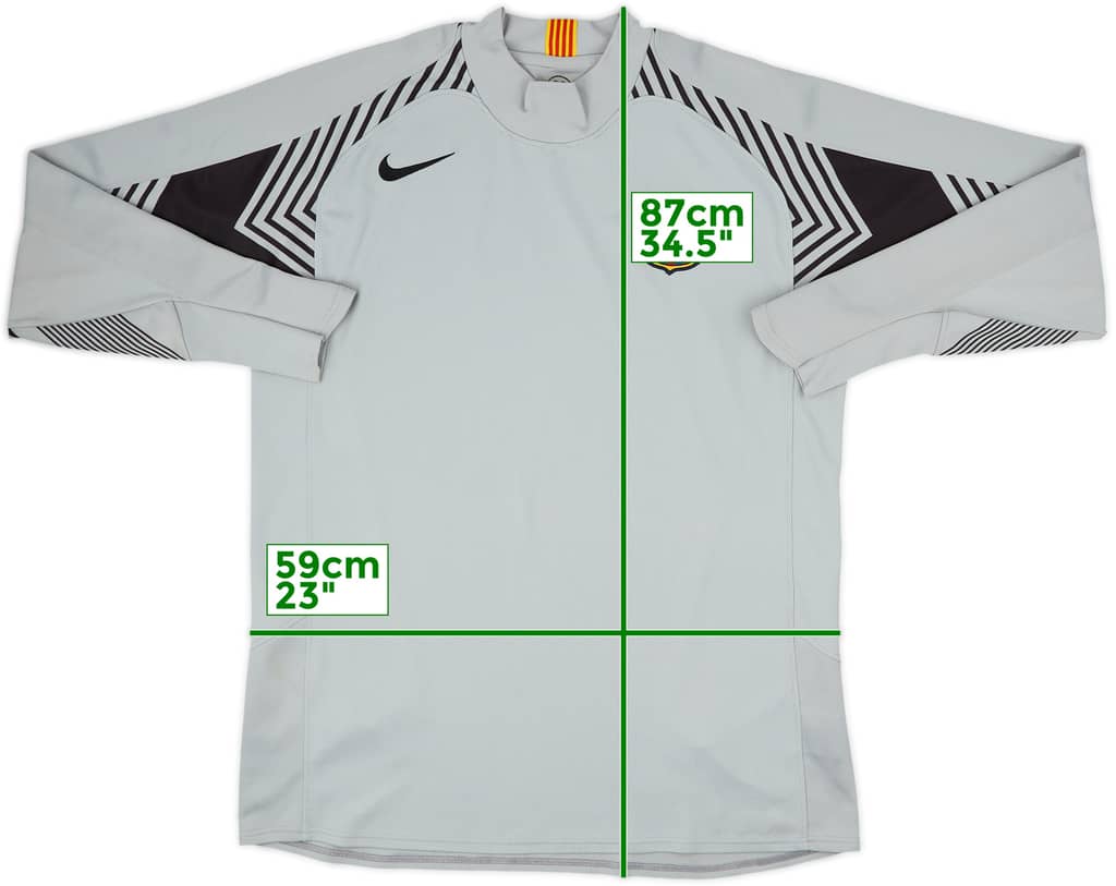 2004-05 Barcelona Player Issue GK Shirt - 8/10 - (XL)