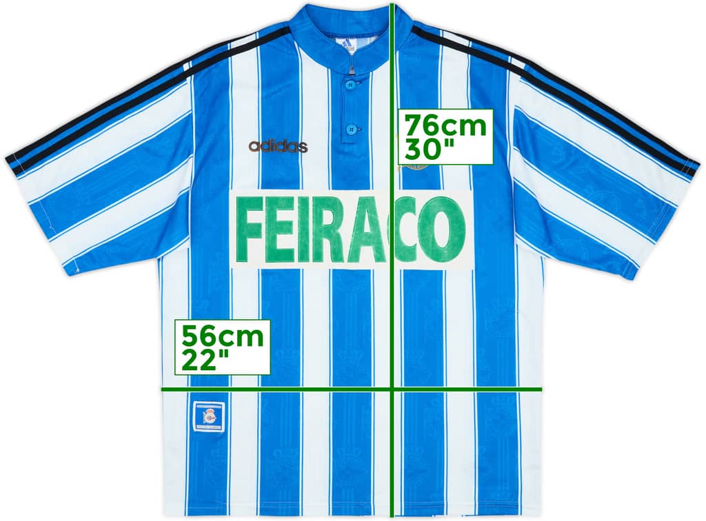 1996-98 Deportivo de La Coruna Home Shirt - 8/10 - (L)