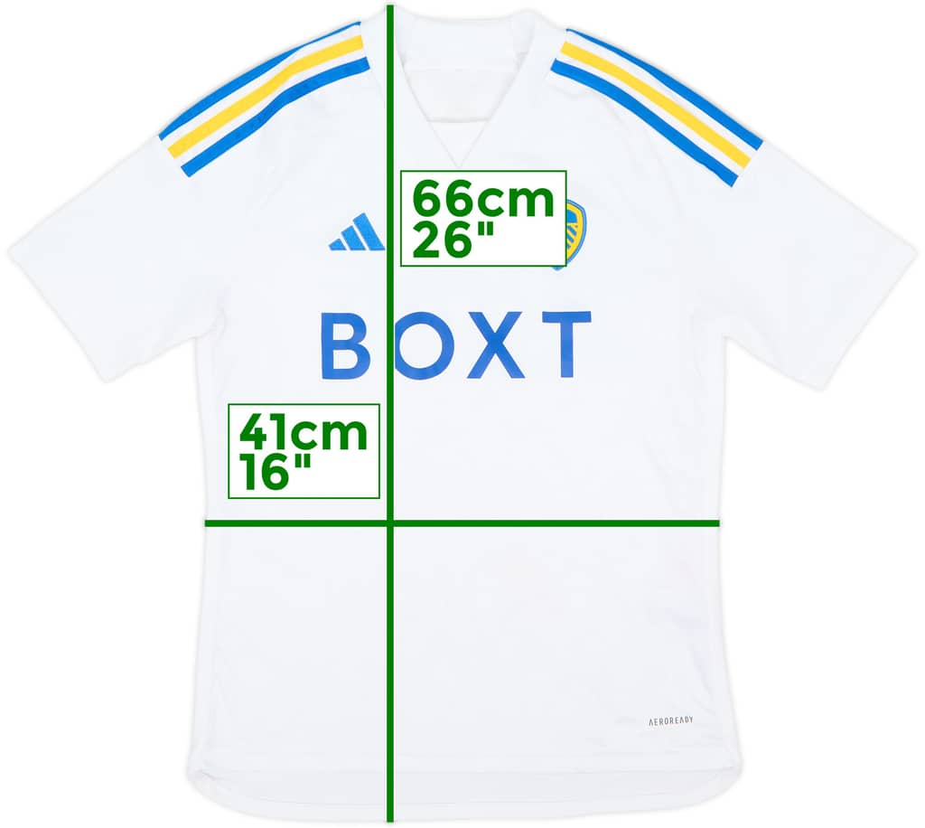 2023-24 Leeds Home Shirt - 9/10 - (L.Boys)