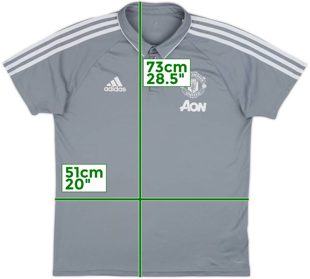 2017-18 Manchester United adidas Polo Shirt - 6/10 - (L)