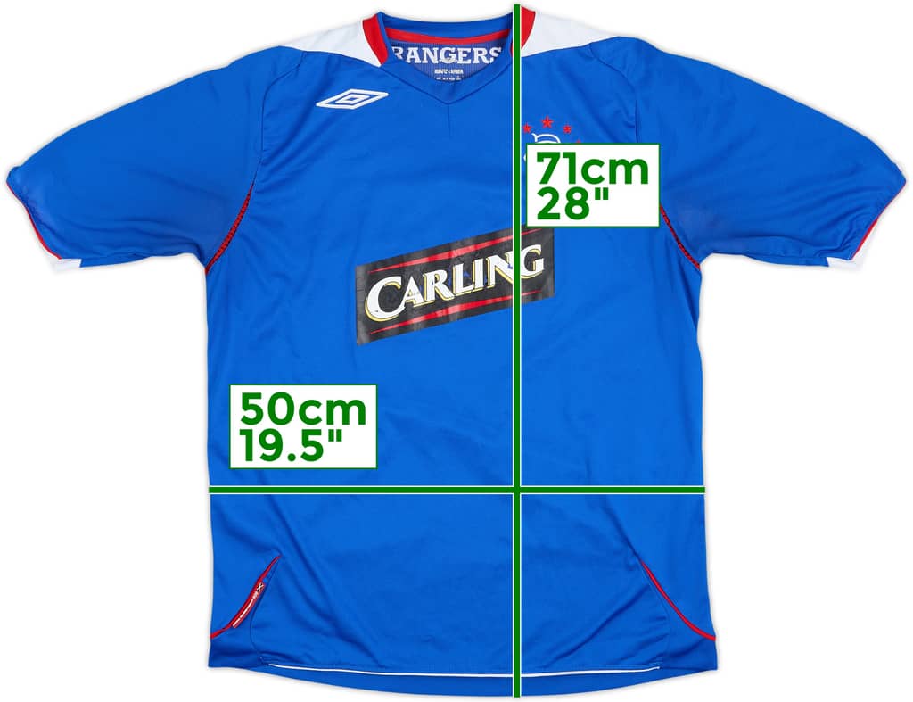 2006-07 Rangers Camiseta Local - 5/10 - (M)
