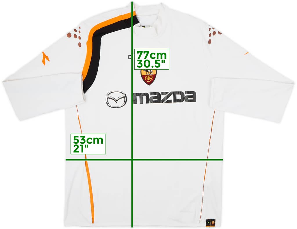 2004-05 Roma Away L/S Shirt - 6/10 - (XL)