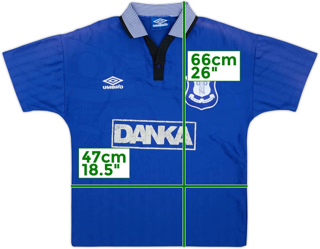 1995-97 Everton Home Shirt - 5/10 - (Y)