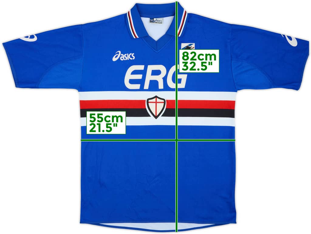 Camiseta de local de la Sampdoria 2003-04 - 8/10 - (L)