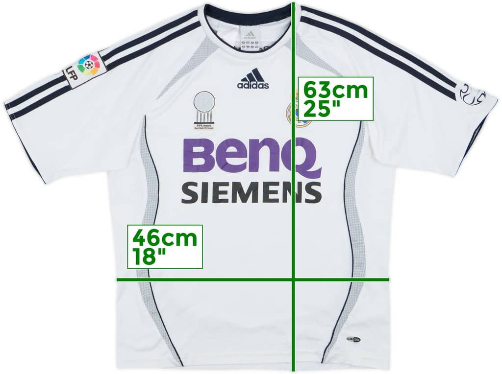 2006-07 Real Madrid Home Shirt - 7/10 - (L.Boys)