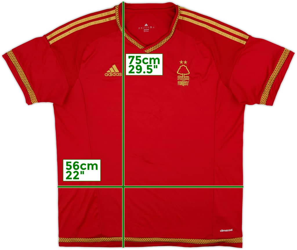 2015-16 Nottingham Forest Home Shirt - 8/10 - (XL)