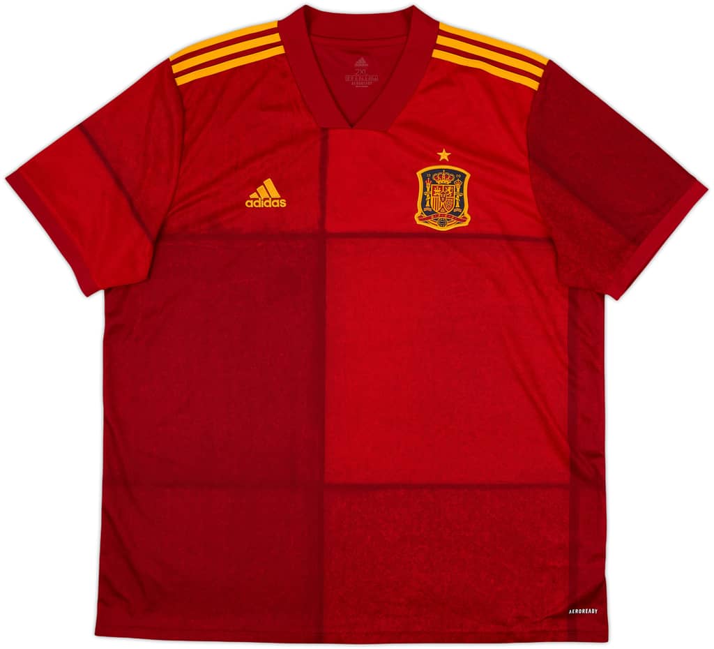 2020-21 Spain Home Shirt - 10/10 - (XXL)