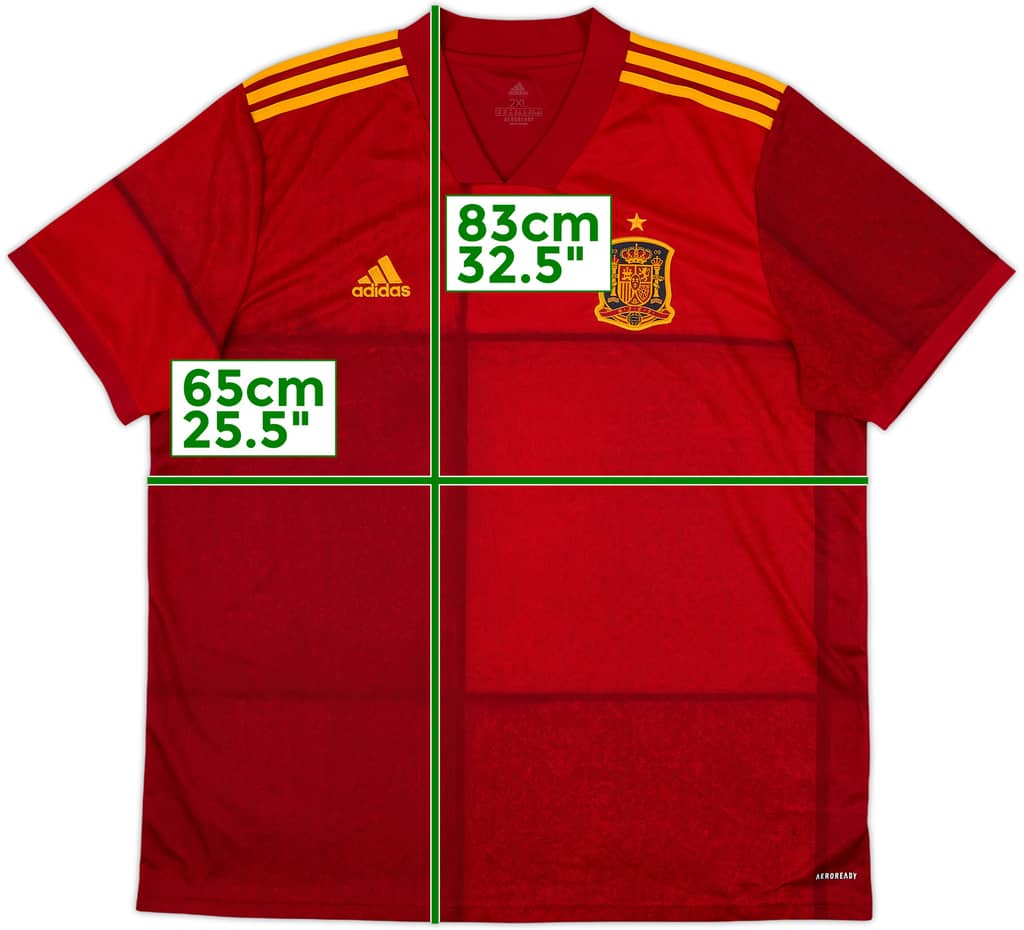 2020-21 Spain Home Shirt - 10/10 - (XXL)