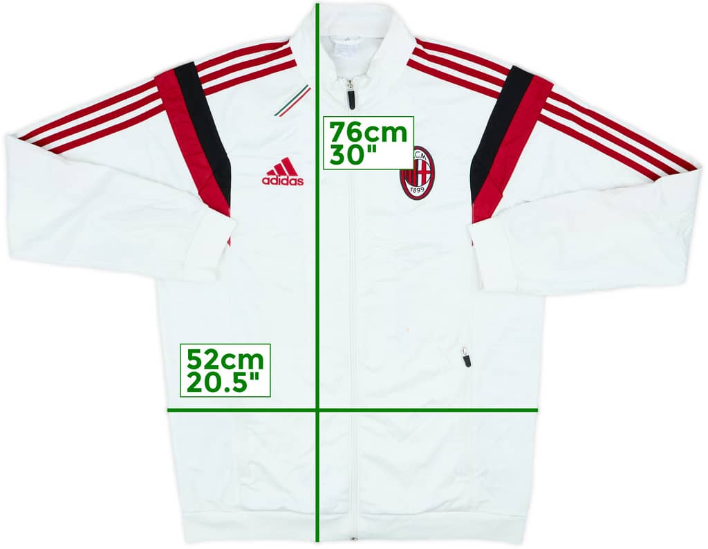 2014-15 AC Milan adidas Track Jacket - 6/10 - (M)