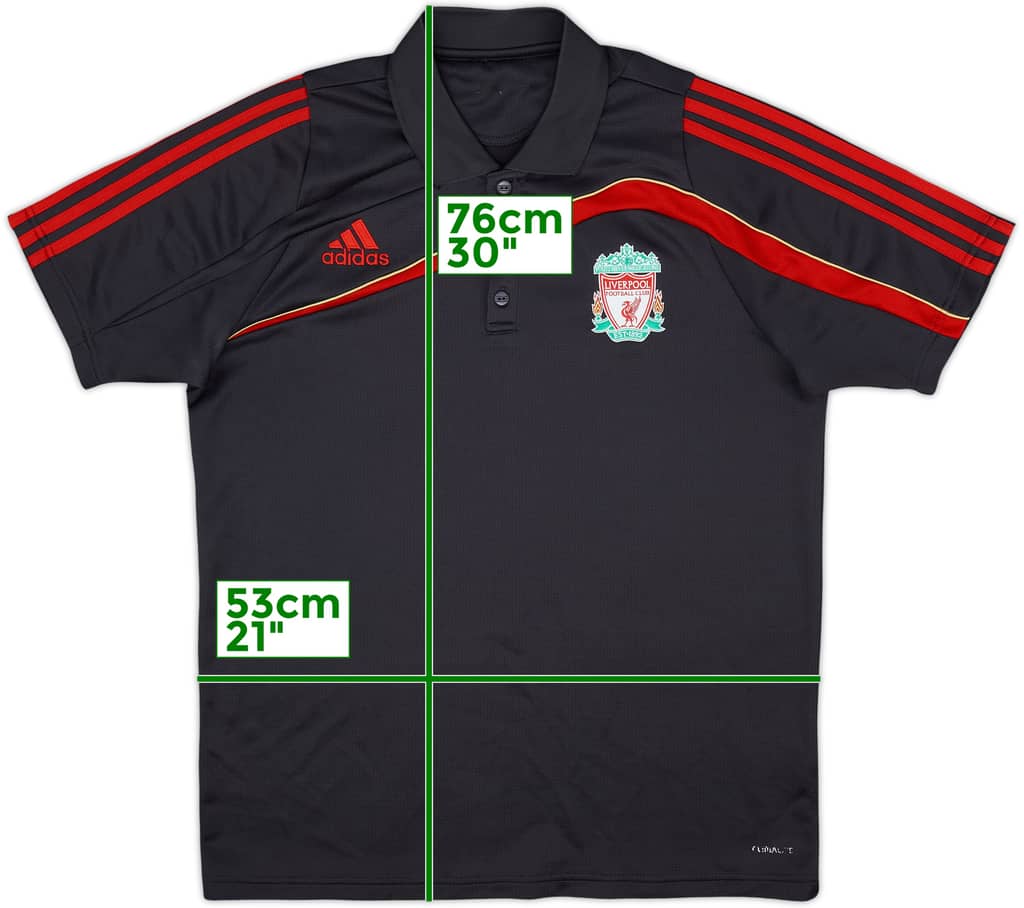 2009-10 Liverpool adidas Polo Shirt - 8/10 - (L)