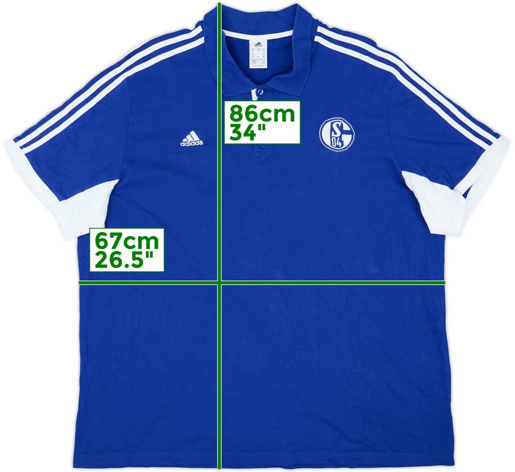 2013-14 Schalke adidas Polo Shirt - 6/10 - (3XL)