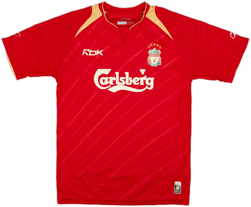 2005-06 Liverpool CL Home Shirt - 5/10 - (S)