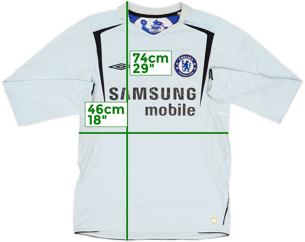 2005-06 Chelsea Away L/S Shirt - 5/10 - (S)