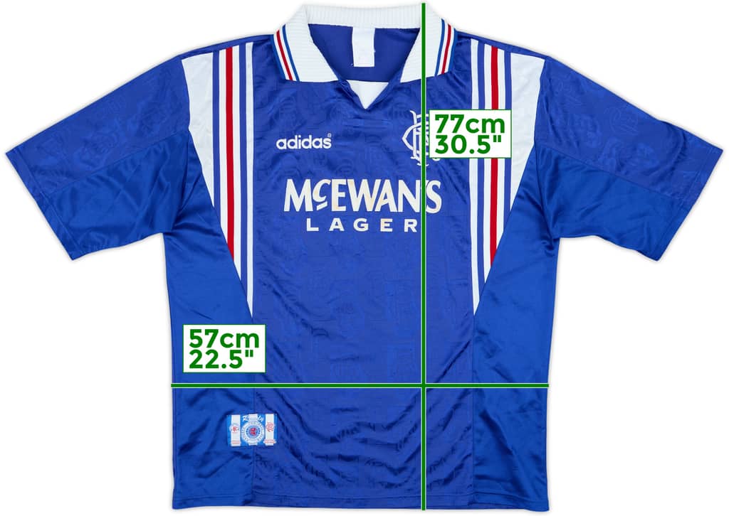 1996-97 Rangers Home Shirt - 8/10 - (XL)