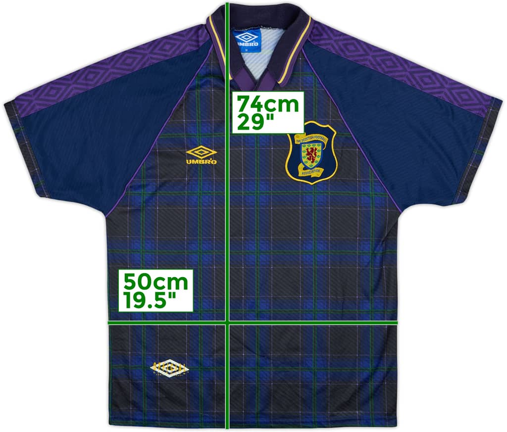 1994-96 Scotland Home Shirt - 8/10 - (M)