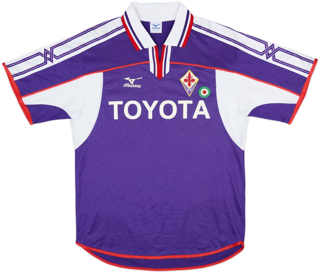 2001-02 Fiorentina Camiseta Local - 7/10 - (L)