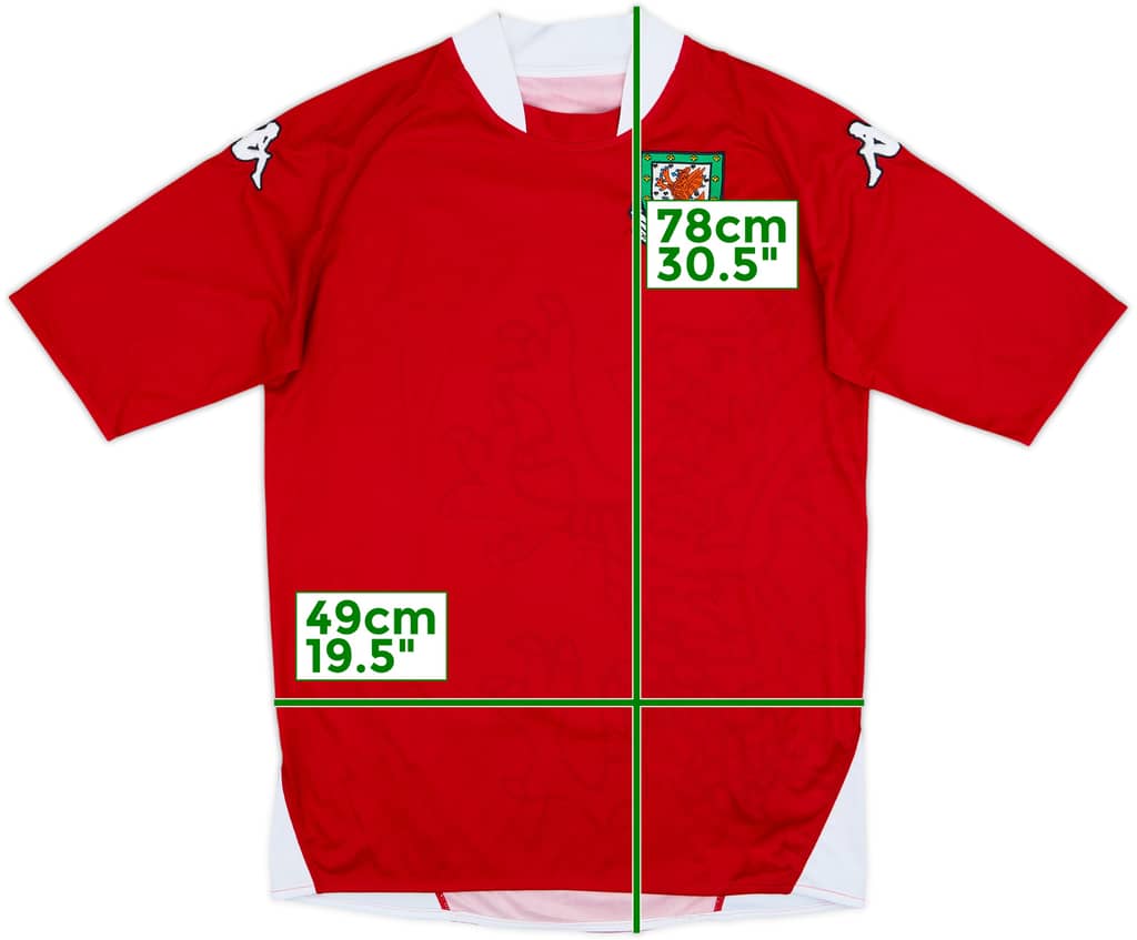 2007-08 Wales Home Shirt - 9/10 - (L)
