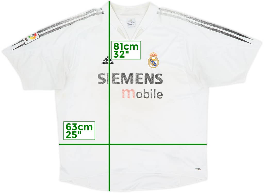 2004-05 Real Madrid Home Shirt - 3/10 - (XXL)