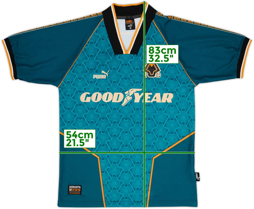 1996-97 Wolves Away Shirt - 8/10 - (M)