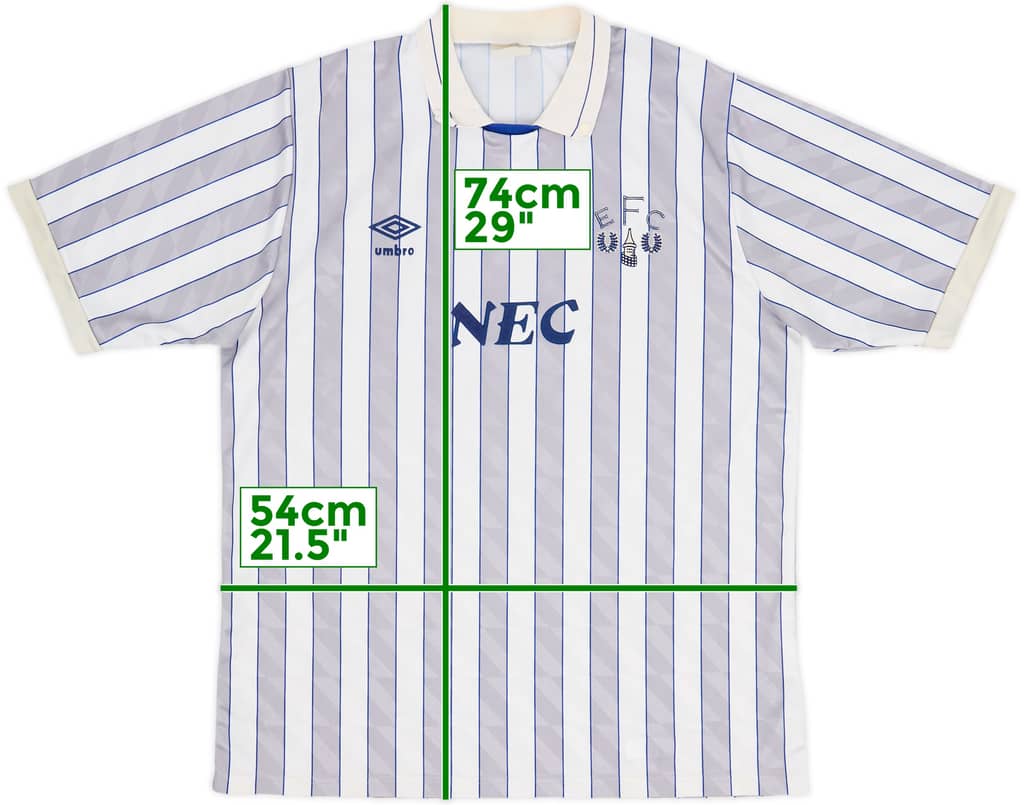1988-90 Everton Away Shirt - 8/10 - (L)