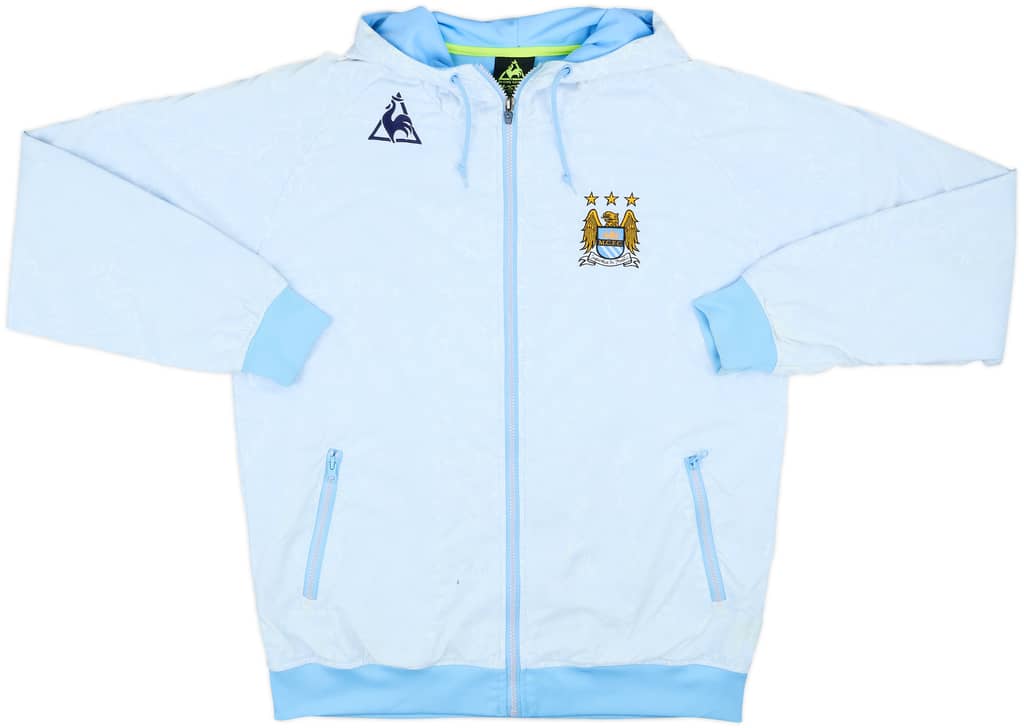 2007-09 Manchester City Le Coq Sportif Hooded Track Jacket - 6/10 - (L)