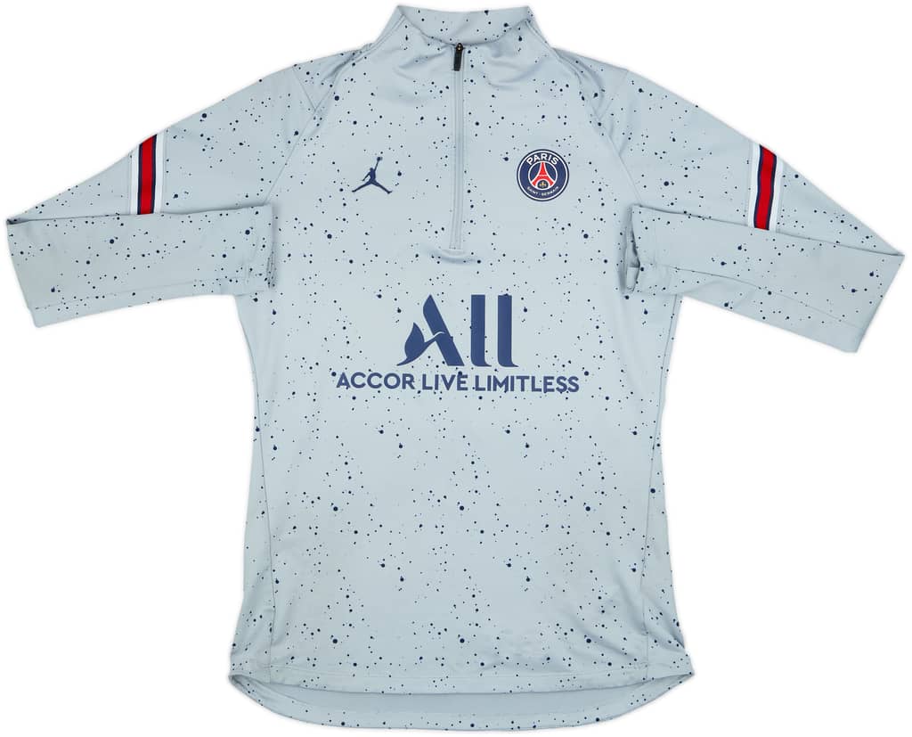 2022-23 Paris Saint-Germain Jordan 1/4 Zip Training Top - 8/10 - (S)