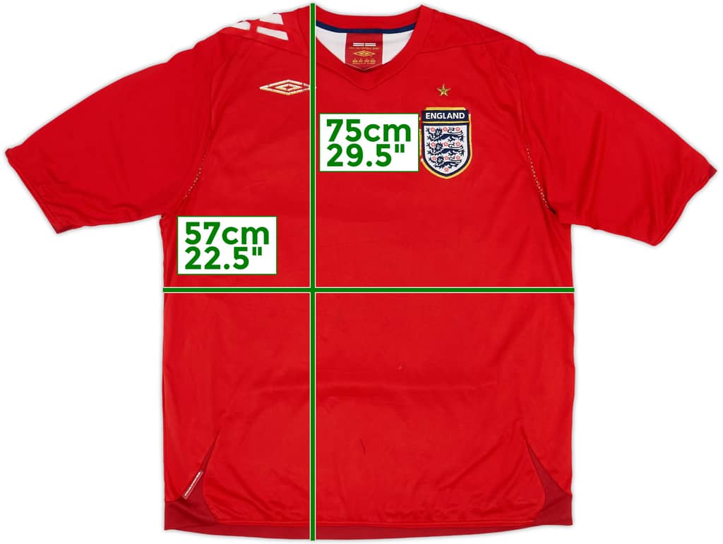 2006-08 England Away Shirt - 4/10 - (XL)