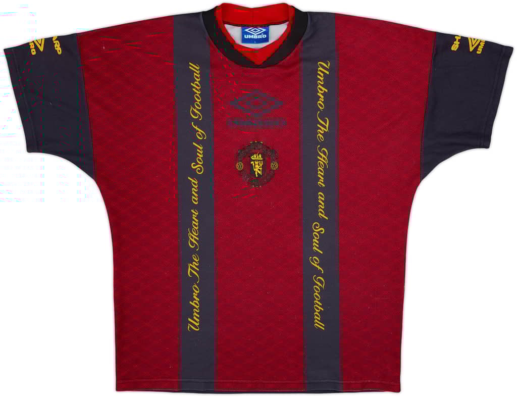 1994-95 Manchester United Umbro Training Shirt - 7/10 - (L)