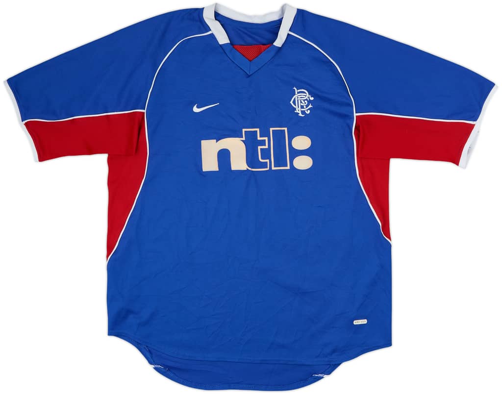 2001-02 Rangers Home Shirt - 6/10 - (L)