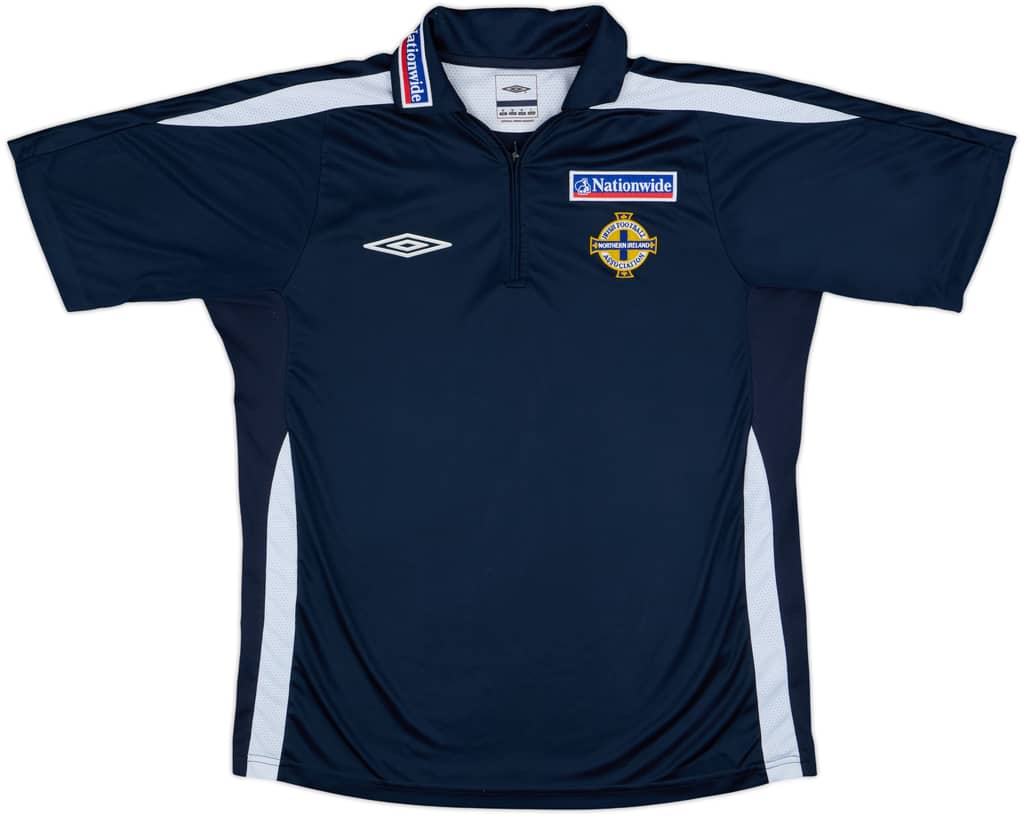 2007-08 Northern Ireland Umbro 1/4 Zip Polo Shirt - 9/10 - (M)