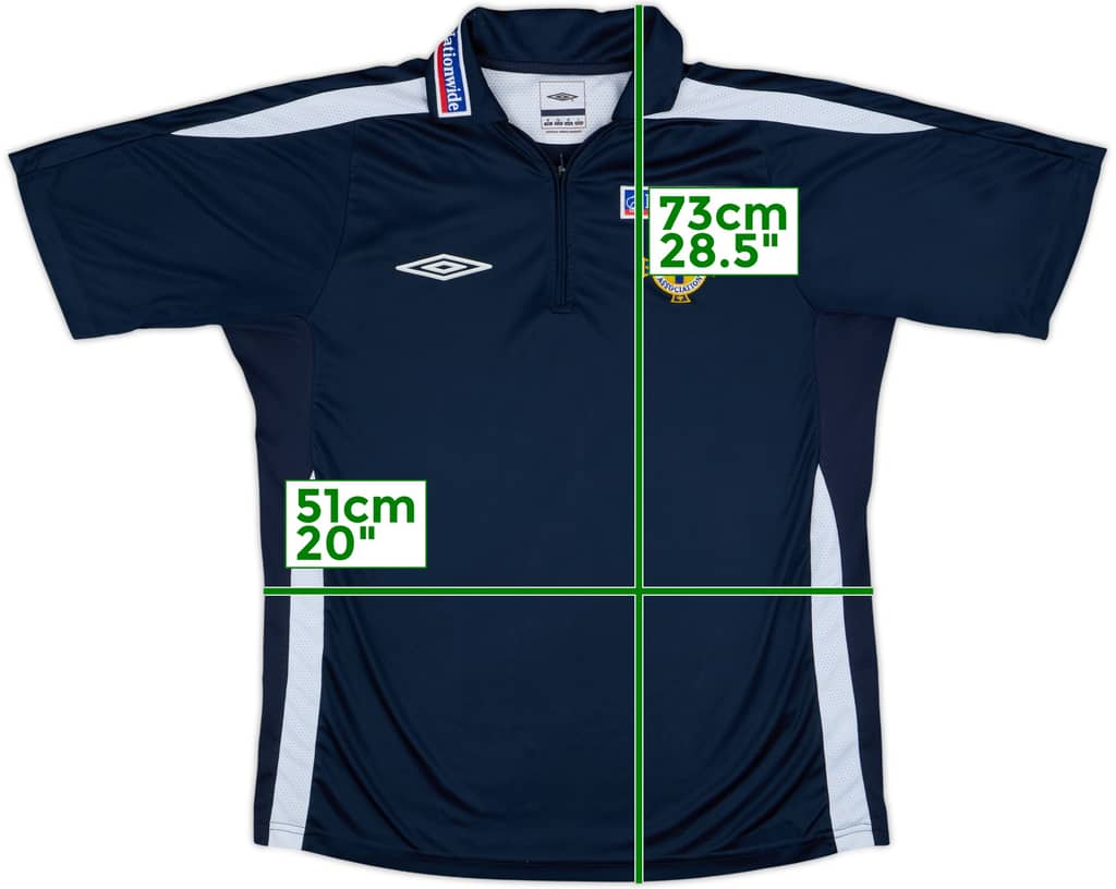 2007-08 Northern Ireland Umbro 1/4 Zip Polo Shirt - 9/10 - (M)