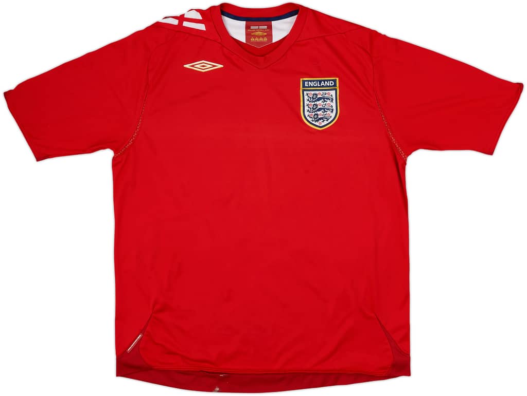 2006-08 England Away Shirt - 5/10 - (XL)