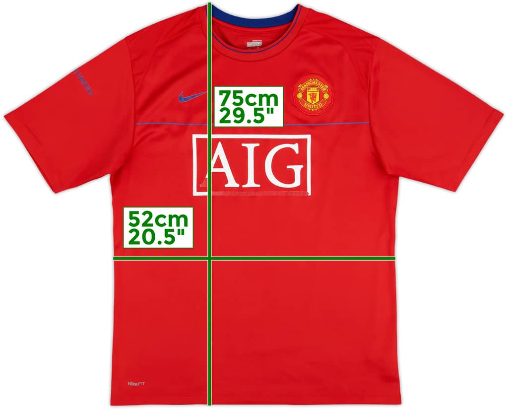 2008-09 Manchester United Nike Training Shirt - 4/10 - (L)