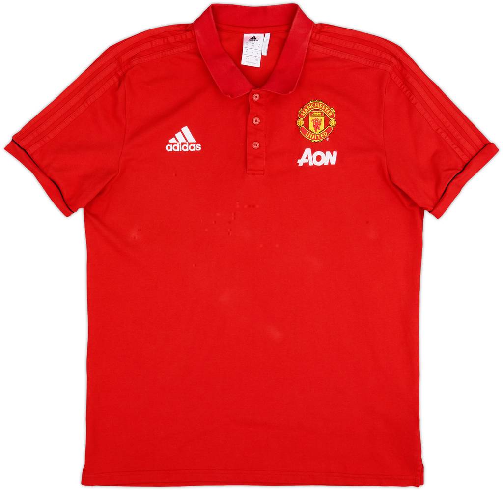 2018-19 Manchester United adidas Polo Shirt - 8/10 - (XL)