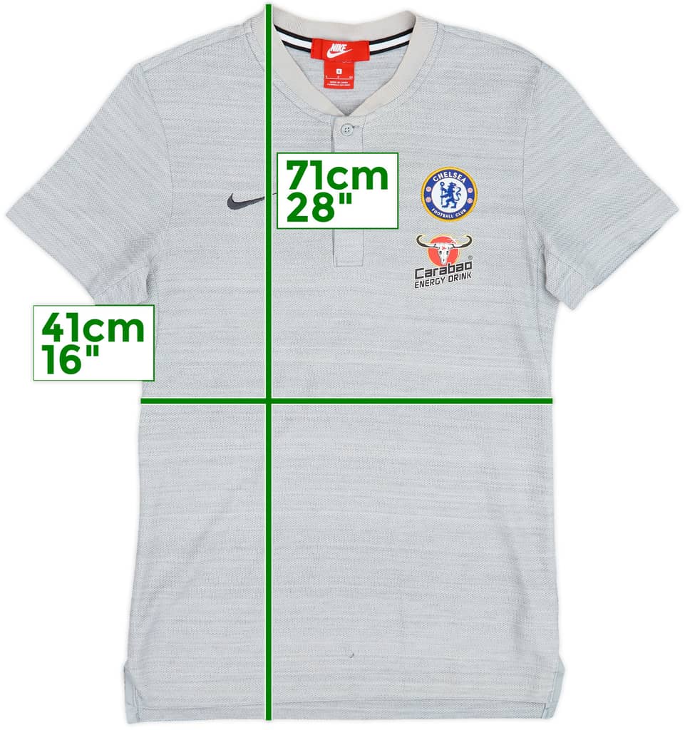2018-19 Chelsea adidas Polo Shirt - 7/10 - (S)