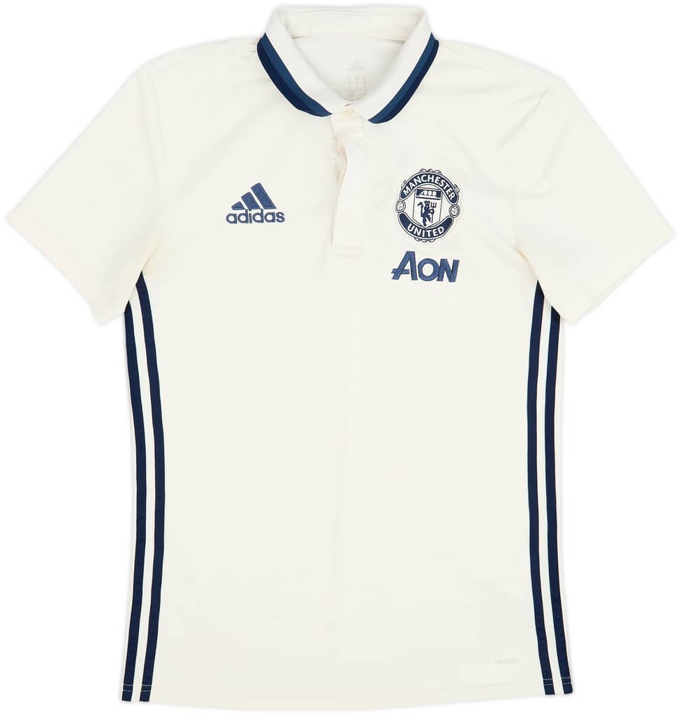 2016-17 Manchester United adidas Polo Shirt - 8/10 - (S)