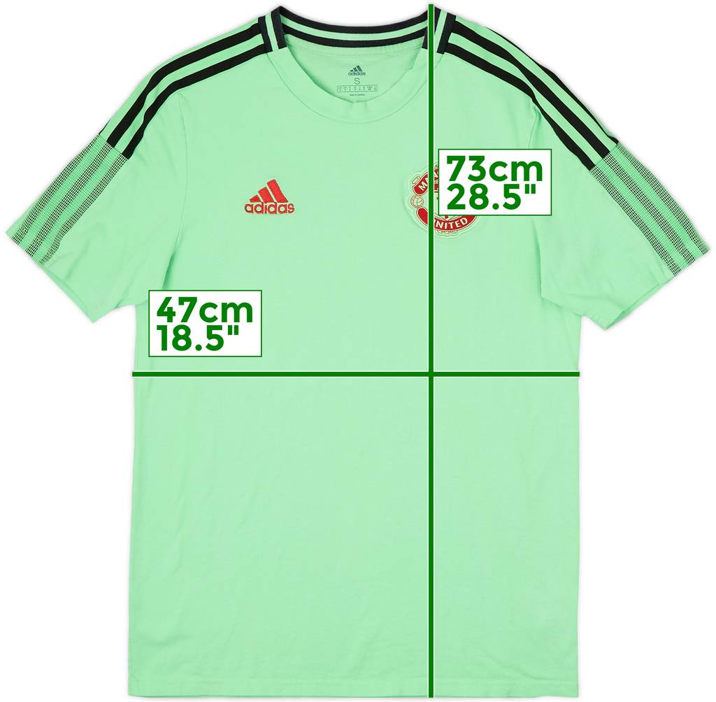 2020-21 Manchester United adidas Cotton Tee - 7/10 - (S)