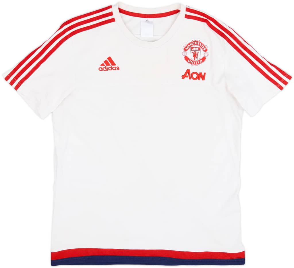 2015-16 Manchester United adidas Cotton Tee - 5/10 - (L)