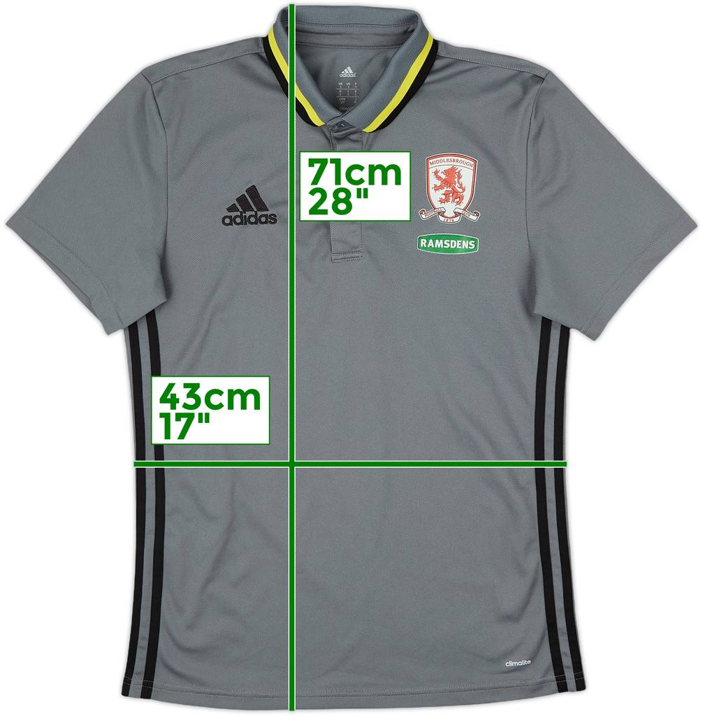 2015-16 Middlesbrough adidas Polo Shirt - 8/10 - (S)