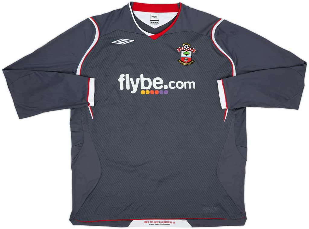 2008-09 Southampton Away L/S Shirt - 9/10 - (XXL)