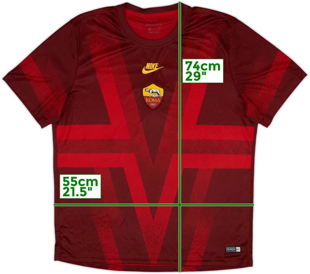 2019-20 Roma Nike Training Shirt - 8/10 - (XL)