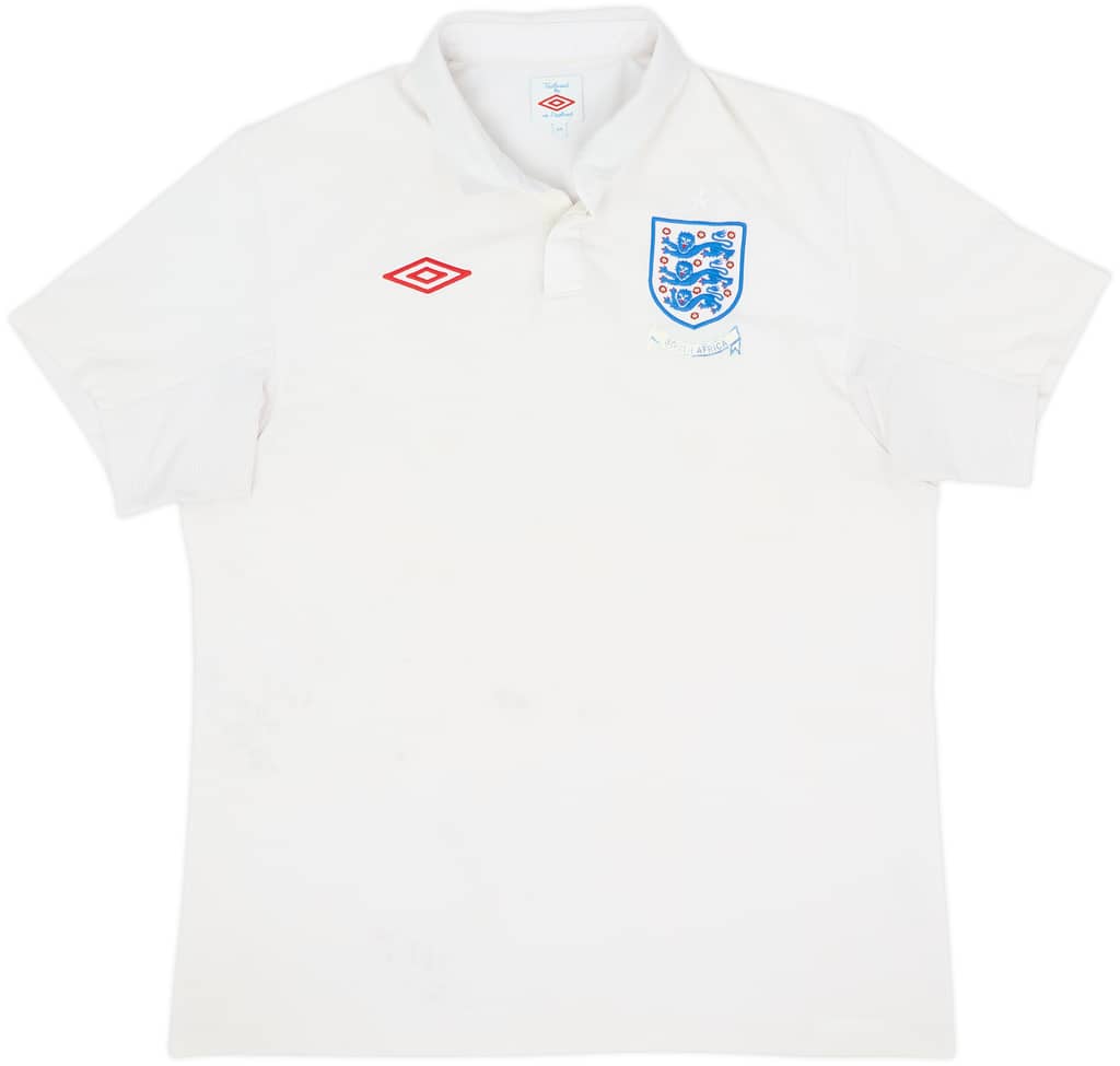 Camiseta de local de England 'South Africa' 2009-10 - 4/10 - (L)