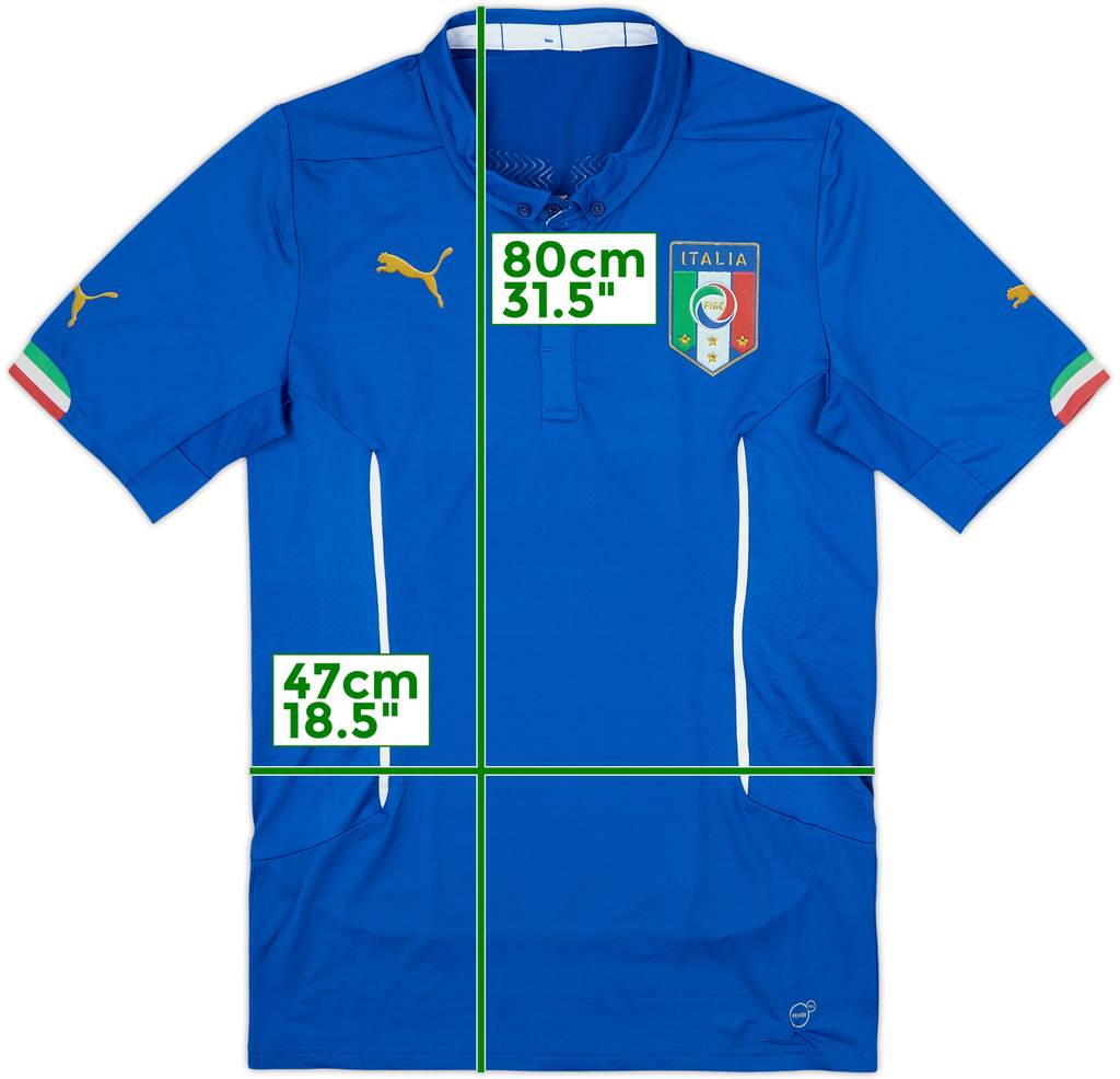 2014-15 Italy Authentic Home Shirt - 10/10 - (XXL)