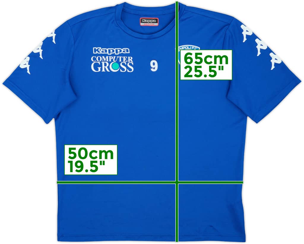 2018-19 Empoli Player Issue Kappa Training Shirt #9 - 8/10 - (M)