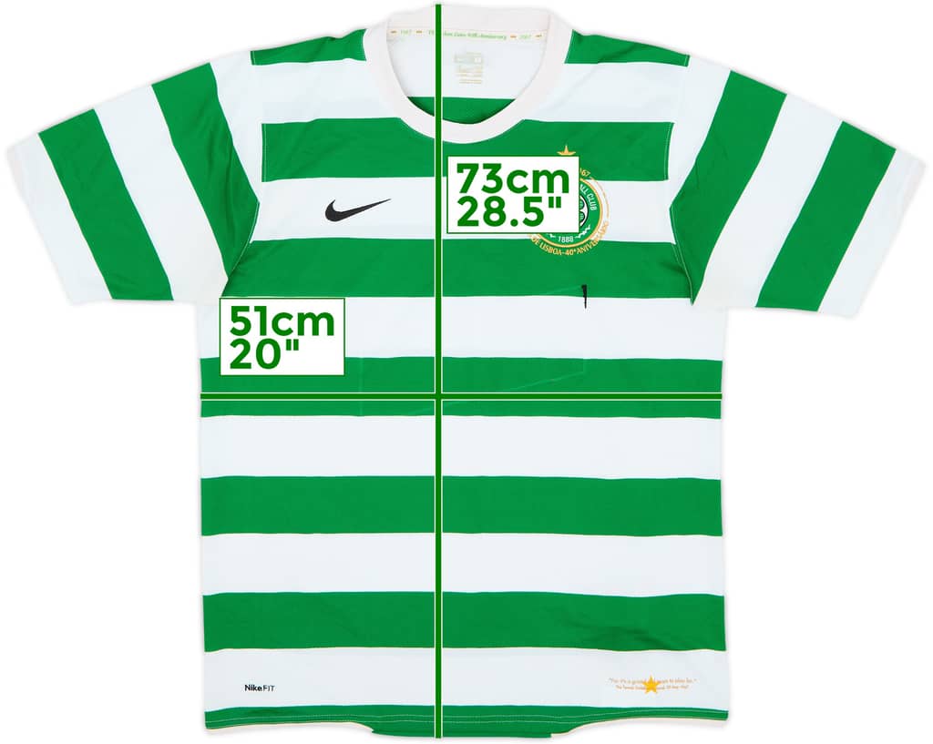 2007-08 Celtic Home Shirt - 4/10 - (M)
