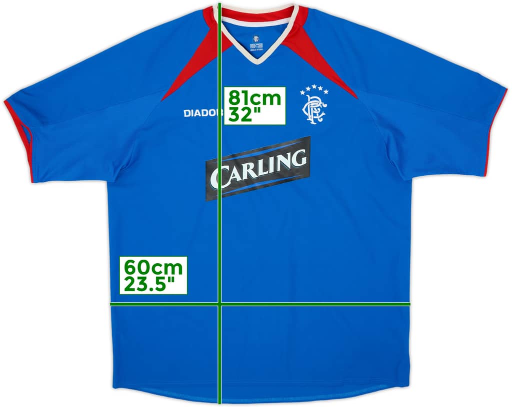 2003-05 Rangers Home Shirt - 9/10 - (XL)