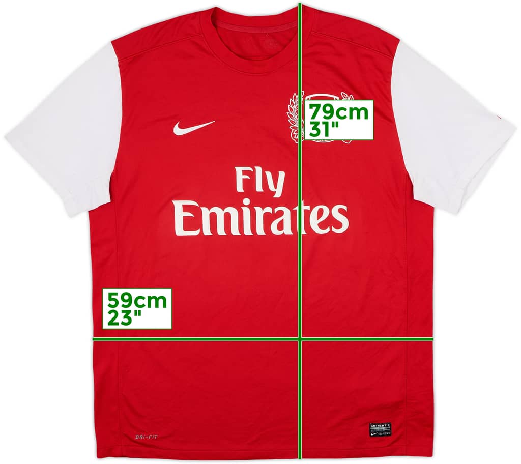 2011-12 Arsenal Home Shirt - 5/10 - (XL)
