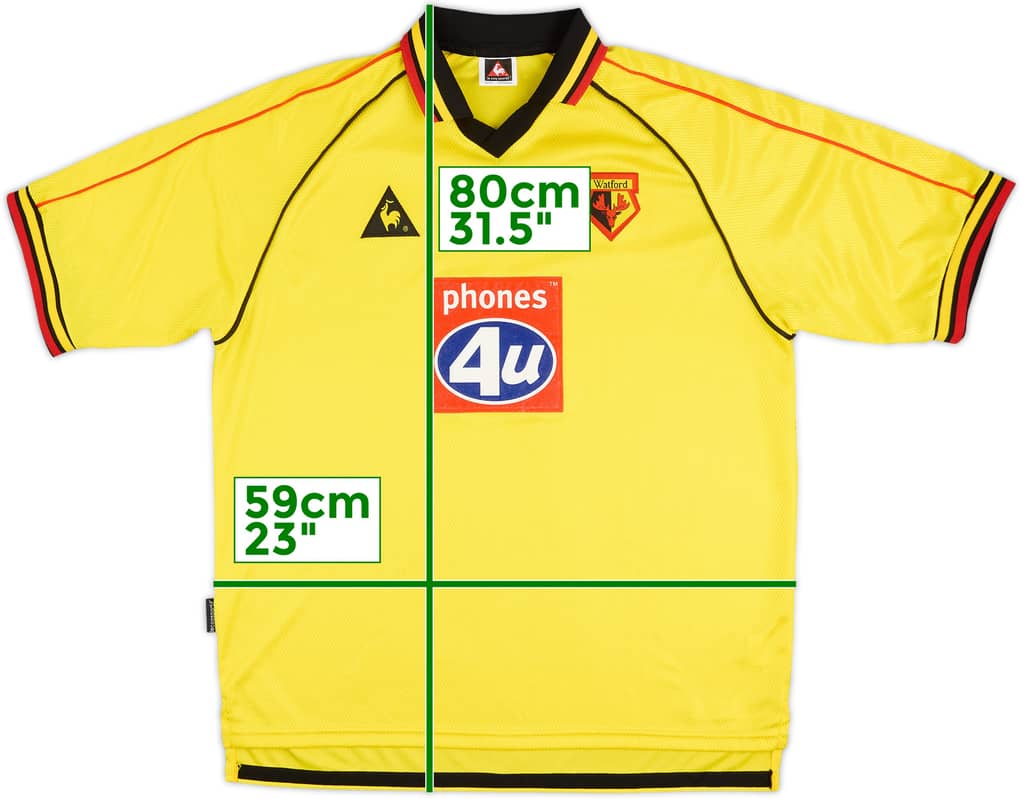 1999-01 Watford Home Shirt - 9/10 - (L)
