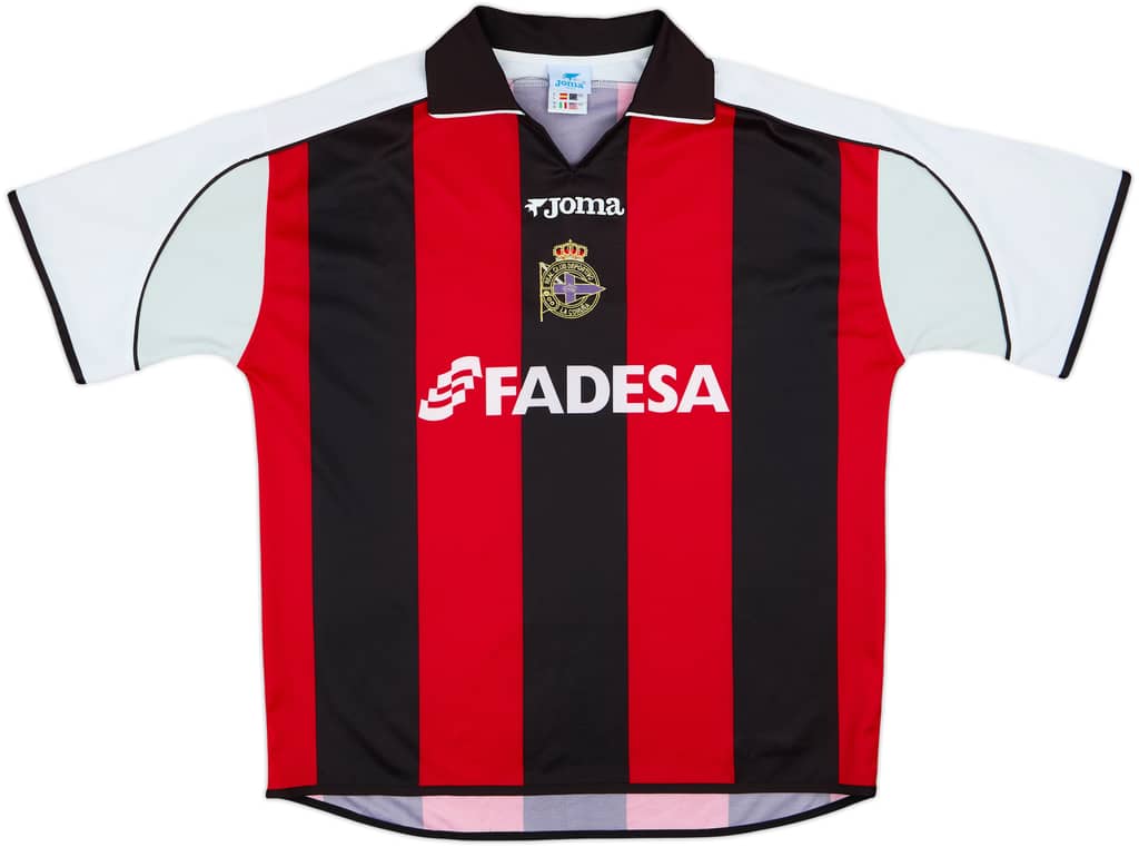 Camiseta de visitante del Deportivo de La Coruna 2001-02 - 8/10 - (L)
